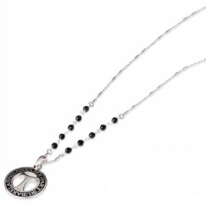 Agios Collana Catena in Argento con moneta media