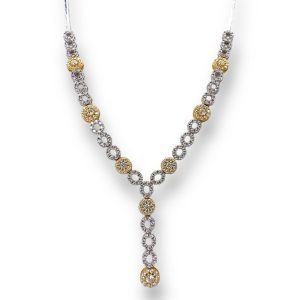 Collana in oro bianco e giallo art. COLCER