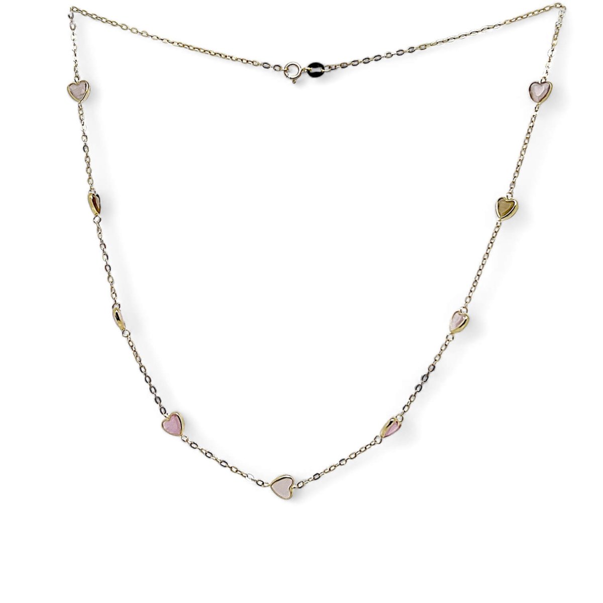 Collana girocollo catena con quarzi Art. MASGR22