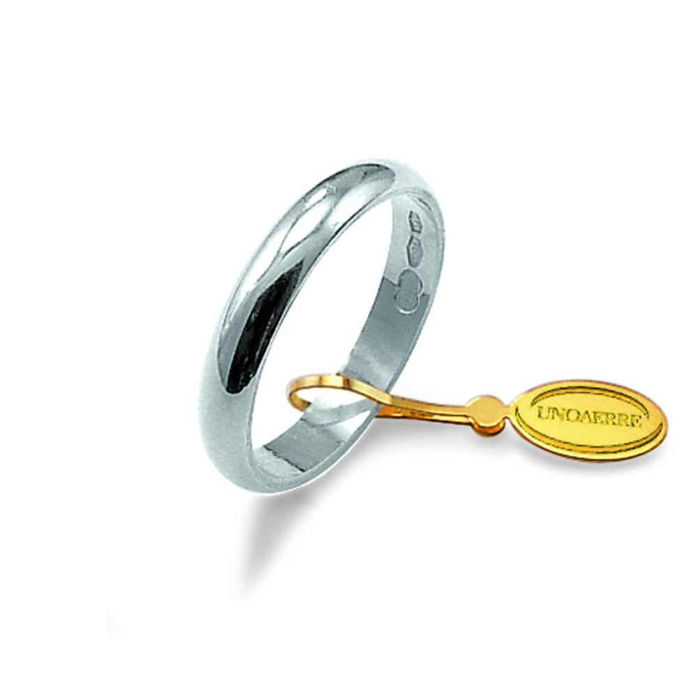 Fede unisex gioielli Unoaerre Fedi Classiche 3 GRAMMI ORO BIANCO 30 AFN 1B