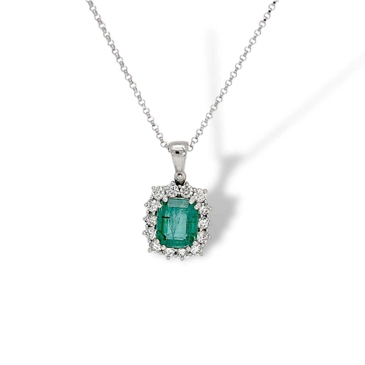 Girocollo con diamanti e smeraldo BELLE EPOQUE Art. CD1113