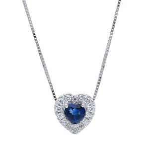 Pendente zaffiro oro 750% e diamanti BELLE EPOQUE ArtCIP225831