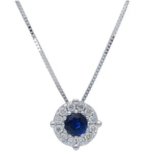 Pendente zaffiro oro e diamanti BELLE EPOQUE Art.264176ZB