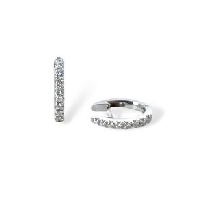 Orecchini a cerchio oro e diamanti Art. 3340/39