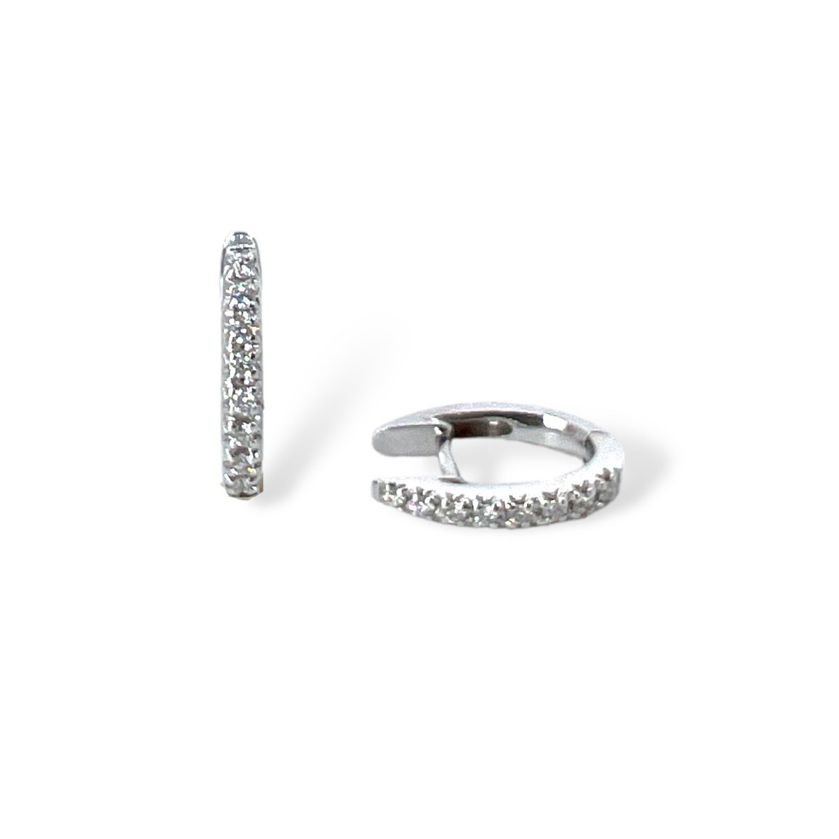 Orecchini a cerchio oro e diamanti Art. 3340/39