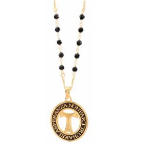 Agios Moneta in Argento Dorato Brunita Media Ø 22mm