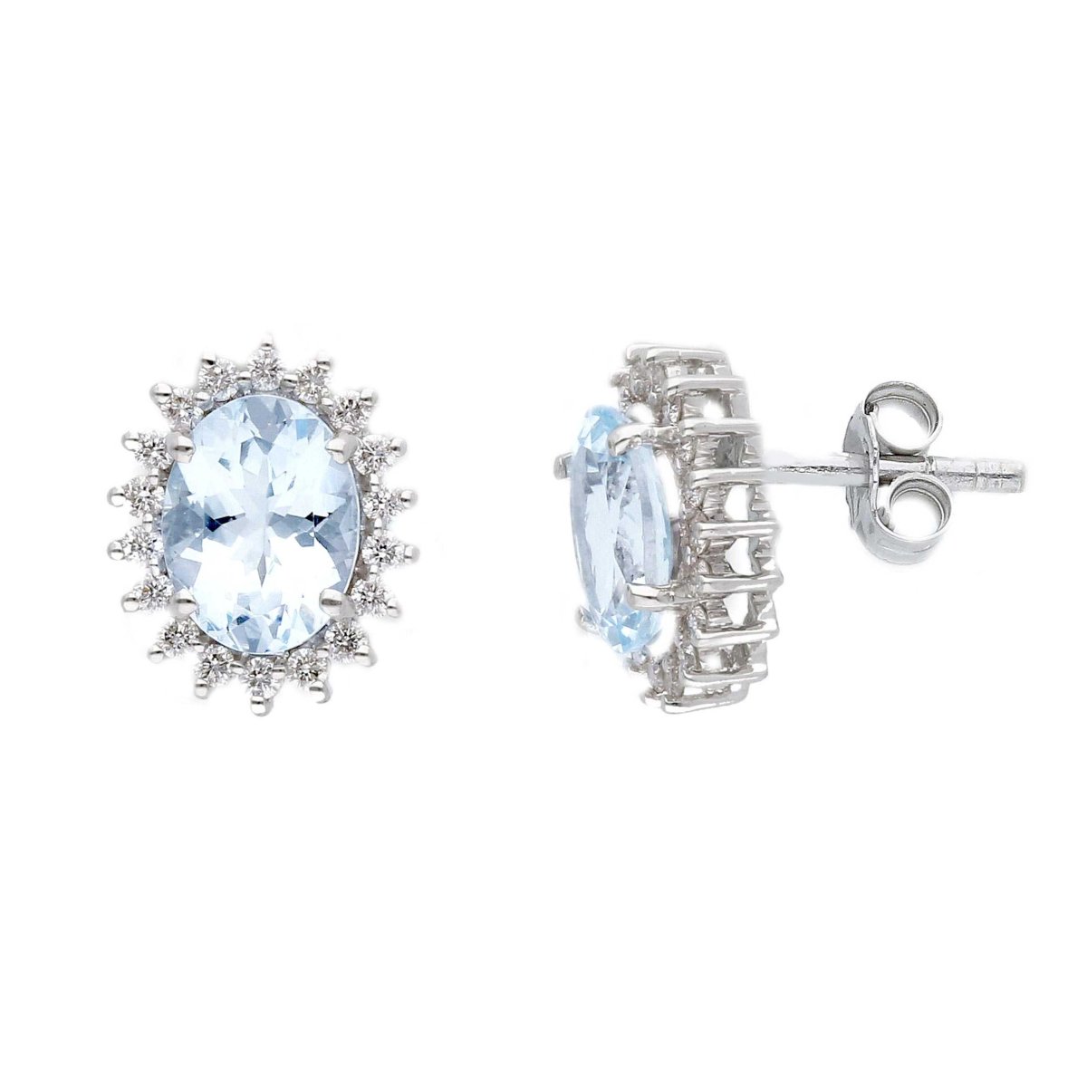 Orecchini Acquamarina Oro e Diamanti GEMME Art. CIP199265