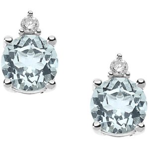 Orecchini acquamarina oro diamanti  GEMME Art.OR1507-13