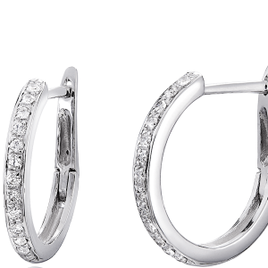 Orecchini a cerchio oro e diamanti Art.OR916