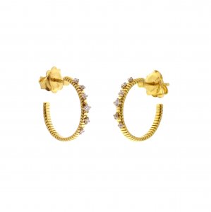 Orecchini Chimento oro bicolore e diamanti 1O02076B12000