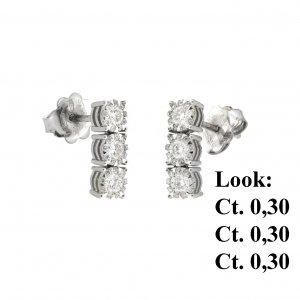 Orecchini Chimento oro e diamanti 1OHM030BB5000