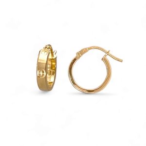Orecchini cerchio oro giallo 750% ART. CE08
