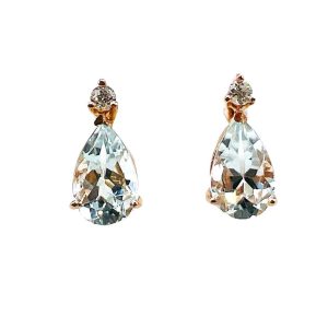 Orecchini Acquamarina Oro e Diamanti GEMME Art. OR1576-2