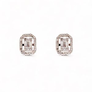 Orecchini con diamanti taglio baguette art.98440