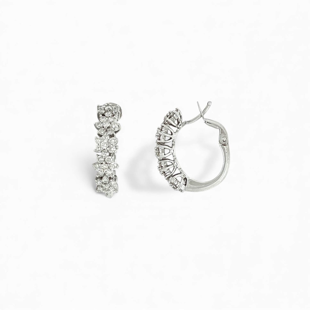 Orecchini  Cerchio Oro e Diamanti Art. OR580