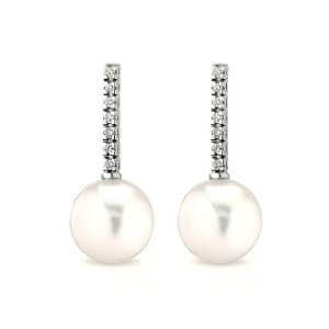 Orecchini perle oro bianco  Art.ORP219