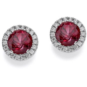 Orecchini Rubini Oro e Diamanti  BELLE EPOQUE Art. OR548