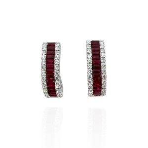 Orecchini rubini oro bianco GEMME Art. 12474E01W