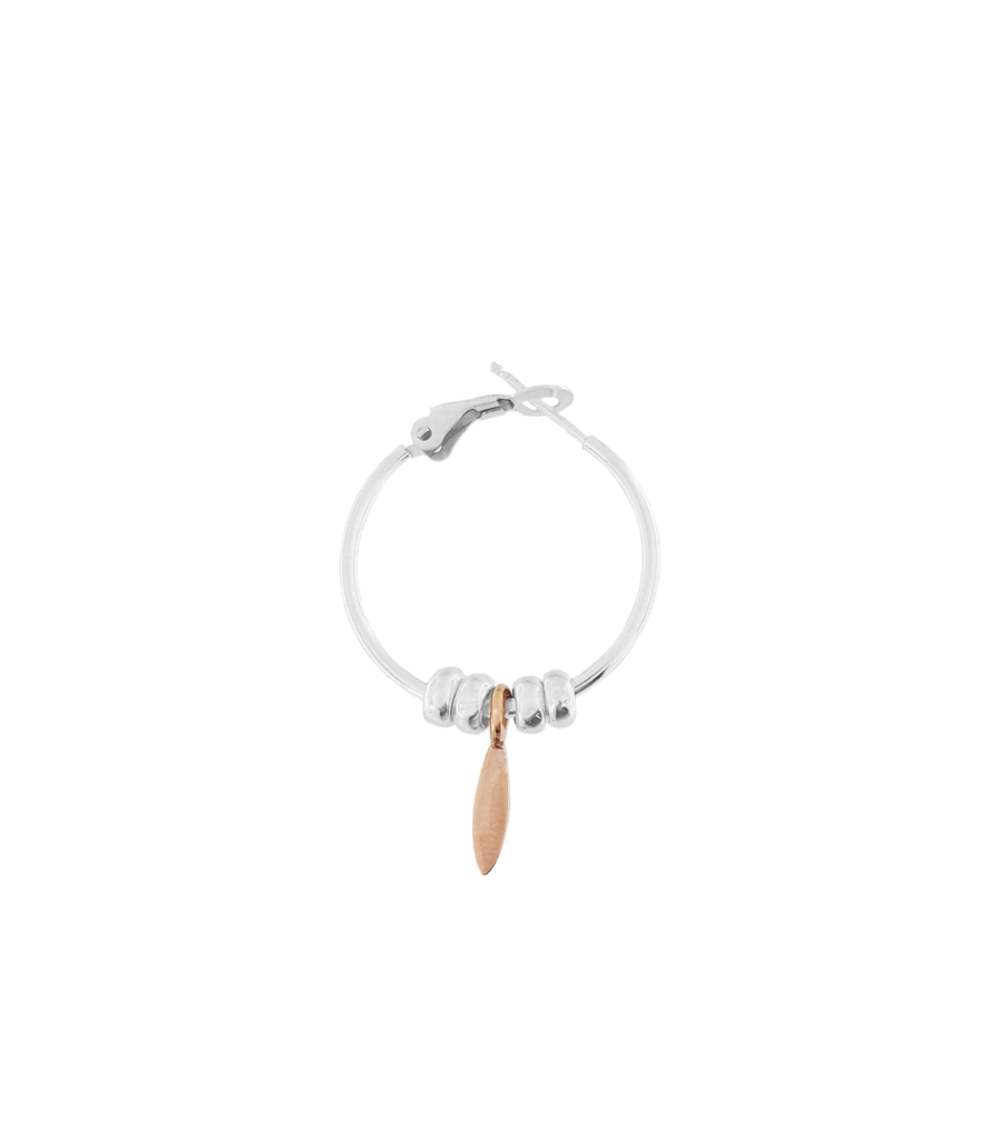 Orecchino particelle e foglia N/A199