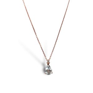 Girocollo Acquamarina Oro e Diamanti GEMME Art. CD1119