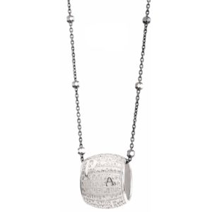 Agios Pendente boule Pater in argento rodiato