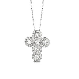 Pendente croce oro e diamanti Art.GR314