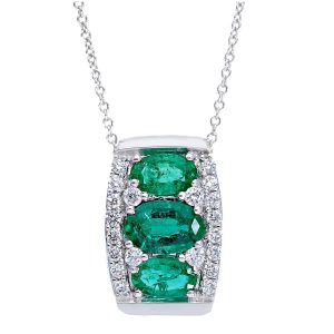 Pendente smeraldo oro e diamanti GEMME Art. CIP234417